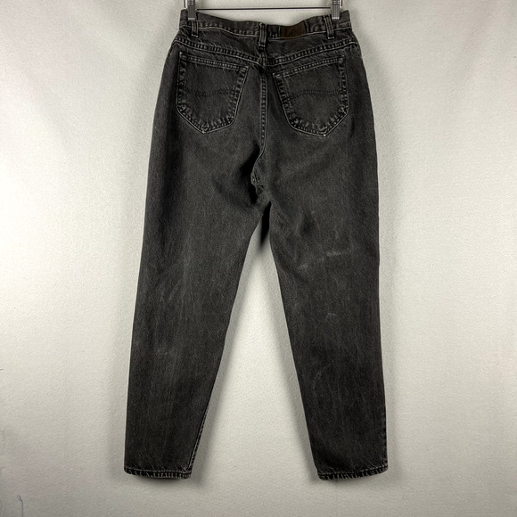 Vintage Lee Jeans Women 14 High Rise 28x29 Tapered Faded 80s 90s USA Made - Picture 8 of 16